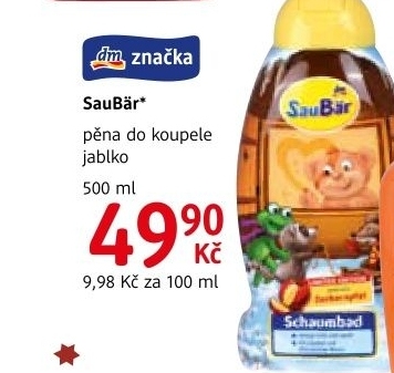 Pěna do koupele dětská SauBär