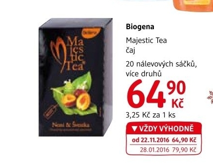 Čaj Majestic Biogena