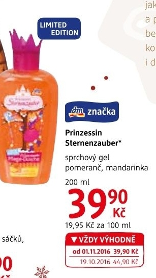 Sprchový gel dětský Prinzessin Sternenzauber