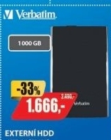 HDD 1TB USB 3.0 BLACK 53023 VERBATIM