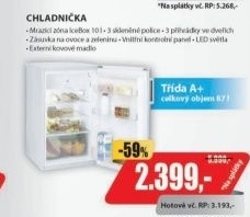 CCTOS 482 WH CHLADNIČKACANDY