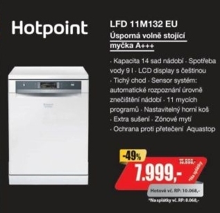 LFD 11M132 EU MYČKA NÁDOBÍ HOTPOINT