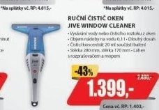 JWC 60B6 AKU RUČNÍ ČISTIČ OKENHOOVER