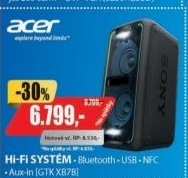 GTK XB7BHiFi systém G-TankSONY