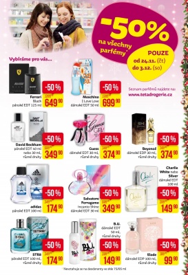 akční leták Teta drogerie 24.11.2016-3.12.2016