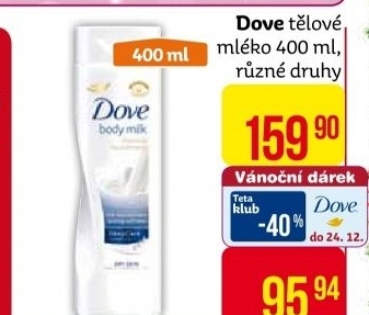 Tělové mléko Dove