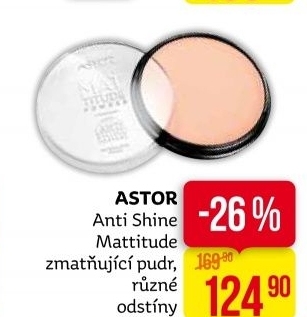 Pudr matující Anti Shine Mattitude Astor