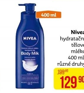 Tělová mléka Nivea