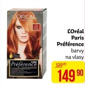 Barva na vlasy Préférence L'oréal