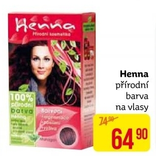 Barva na vlasy Henna