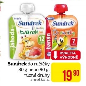 Příkrmy Do ručičky Sunárek