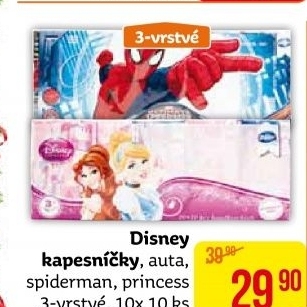 Papírové kapesníčky 3vrstvé Disney Ooops