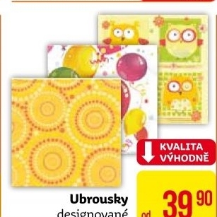 Ubrousky papírové barevné
