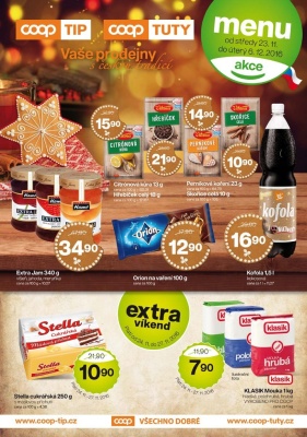 akční leták COOP 23.11.2016-6.12.2016