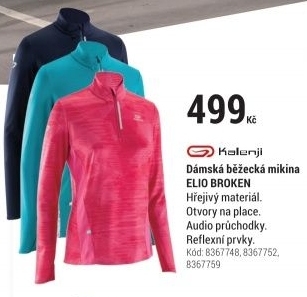 DÁMSKÁ BĚŽECKÁ MIKINA ELIOPLAY NÁMOŘNICKÁ MODRÁ