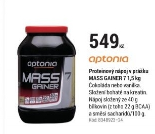 PROTEINOVÝ NÁPOJ V PRÁŠKU MASS GAINER 7 ČOKOLÁDOVÝ 1,5 G