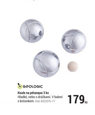PETANKOVÉ KOULE S DRÁŽKAMI NA REKREAČNÍ HRU 3 KS