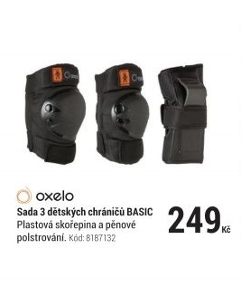 SADA 3 DĚTSKÝCH CHRÁNIČŮ BASIC ČERNÁ