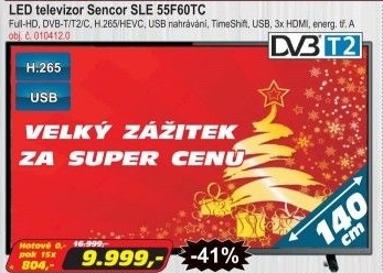LED televize Sencor SLE 55F60TC