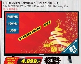 LED televize Telefunken T32FX287DLBPX