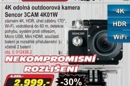 Outdoorová kamera 4K Sencor 3CAM 4K01W
