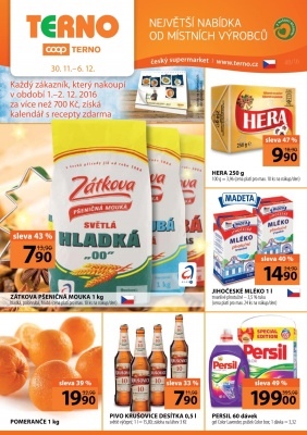 akční leták COOP 30.11.2016-6.12.2016