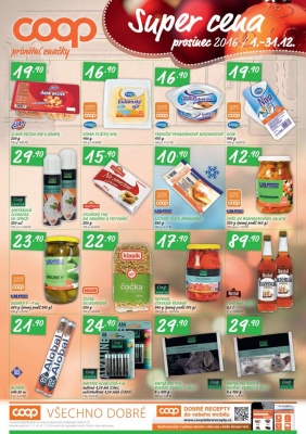 akční leták COOP 30.11.2016-6.12.2016