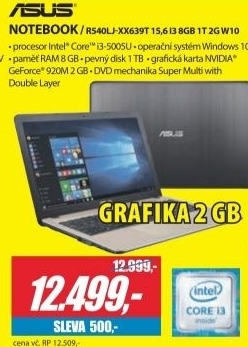 R540LJ-XX639T 15,6 i3 8GB 1T 2G W10