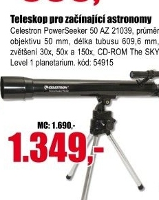 Teleskop Celestron PowerSeeker 50 AZ 21039