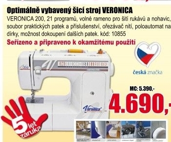 Šicí stroj Veronica Optima 200
