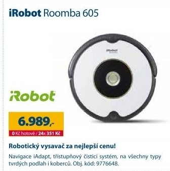 Robotický vysavač Roomba 605 iRobot