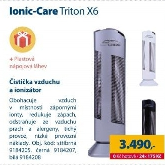 Čistička vzduchu a ionizátor Ionic-Care Triton X6