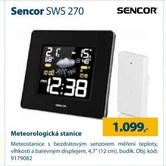Bezdrátová meteostanice Sencor SWS 270