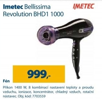 Vysoušečvlasů Imetec Bellissima Revolution BHD1 1000