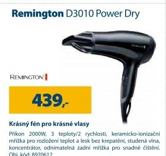 Vysoušečvlasů Remington D3010 Power Dry