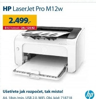 Tiskárna HP LaserJet Pro M12w