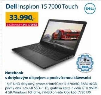 Notebook Dell Inspiron 15 7000 Touch