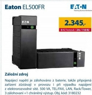 Záložní zdroj Eaton EL500FR