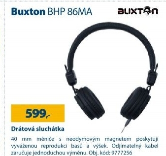 Sluchátka přes hlavu Buxton BHP 86MA