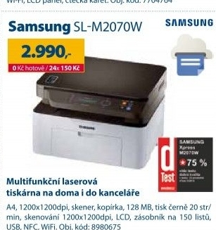 Tiskárna Samsung SL-M2070W