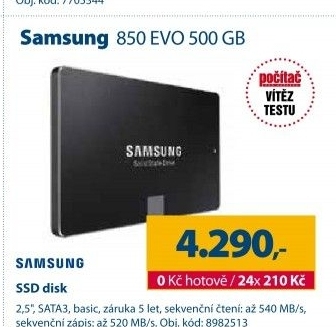 SSD disk Samsung 850 EVO 500GB