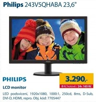 LCD monitor Philips 243V5QHABA