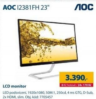 LCD monitor AOC I2381FH