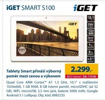 Tablet iGet Smart S100