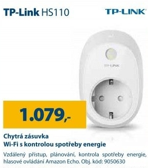 Chytrá zásuvka Wi-Fi Tp-Link HS110