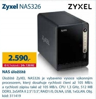 Datové úložiště ZYXEL NAS326
