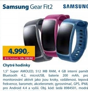 Chytré hodinky Samsung Gear Fit2