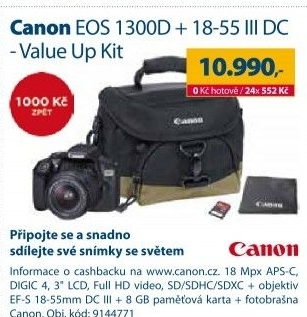 Fotoaparát Canon EOS 1300D