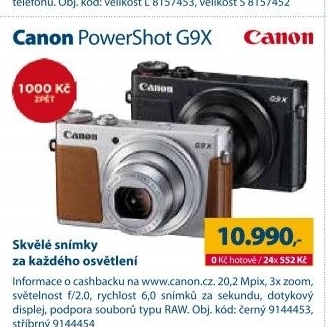 Fotoaparát Canon PowerShot G9X