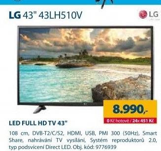 LED televize LG 43LH510V